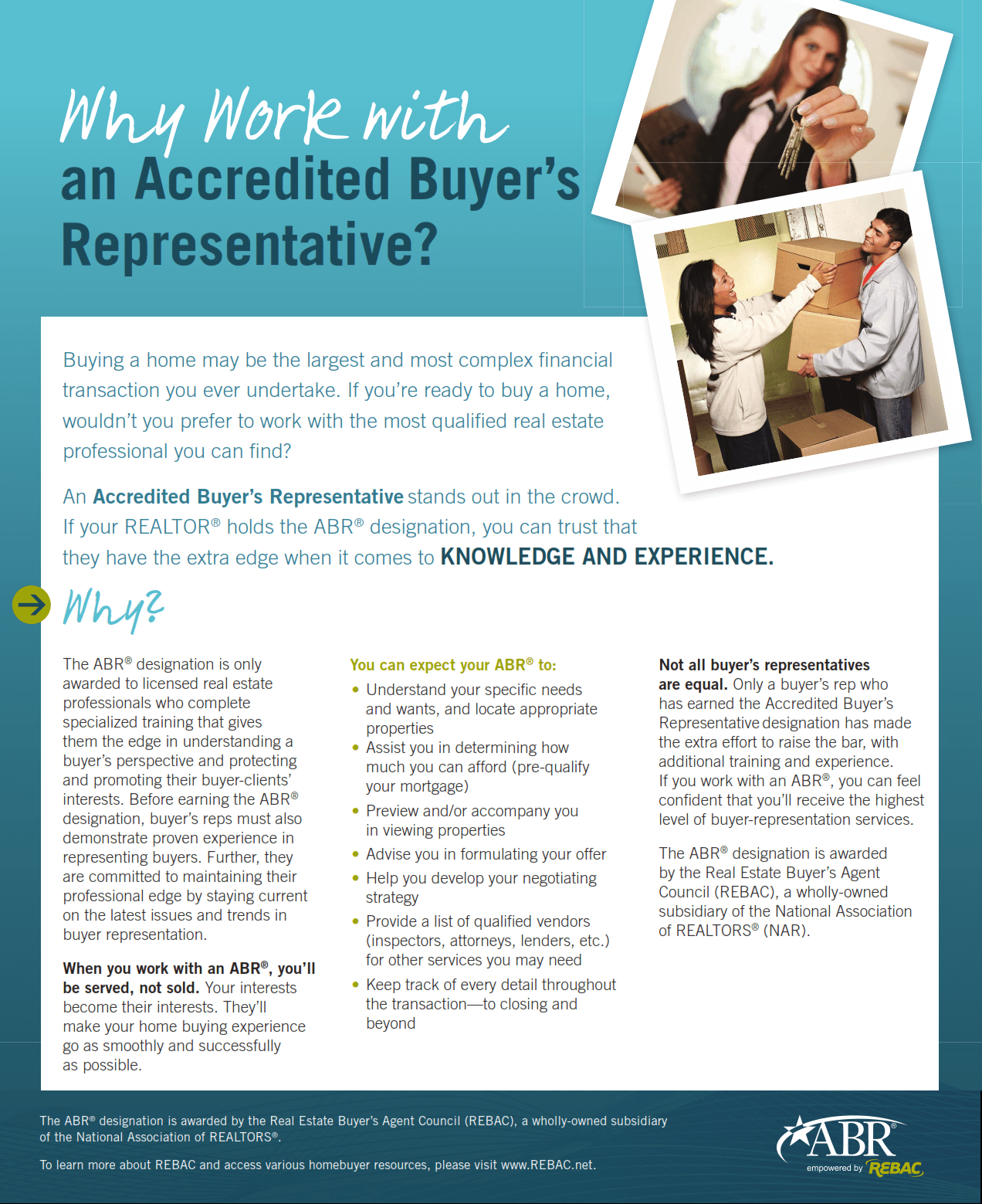 Why work with an ABR? Select Real Estate